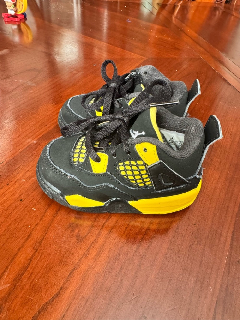 Bay Black & Yellow Athletic Sneakers
